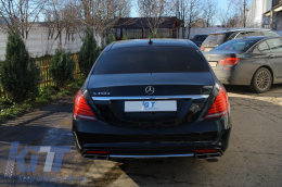 Heckdiffusor für Mercedes S-Klasse W222 Sport Line Paket 13-06.17 S63 Look-image-6022302