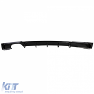 Heckdiffusor glänzend + doppelte schwarze Auspuffendrohre, geeignet für BMW F30 F31 316i 318i 320i-image-6198858