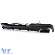 Heckdiffusor glänzend + Duplex V8 Endrohrumbau geeignet für BMW F10 F11 520 525 530-image-6200498