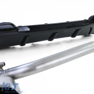 Heckdiffusor glänzend + Duplex V8 Endrohrumbau geeignet für BMW F10 F11 520 525 530-image-6200499