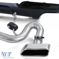 Heckdiffusor glänzend + Duplex V8 Endrohrumbau geeignet für BMW F10 F11 520 525 530-image-6200500