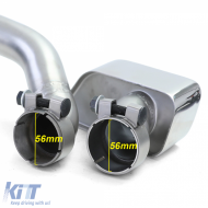 Heckdiffusor glänzend + Duplex V8 Endrohrumbau geeignet für BMW F10 F11 520 525 530-image-6200507