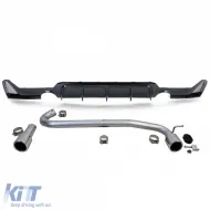 Heckdiffusor glänzend + Endrohr 440-Look geeignet für BMW F32 F33 F36 425 428 430-image-6196622