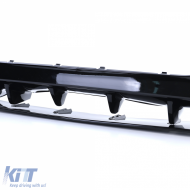 Heckdiffusor glänzend schwarz + doppelte Auspuffendrohre schwarz, geeignet für Mercedes CLA C118 X118-image-6203147