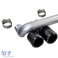 Heckdiffusor glänzend + Sportauspuffrohr geeignet für BMW F32 F33 F36 425 428 430-image-6197457