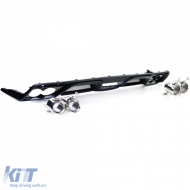 Heckdiffusor im Shelby GT350-Look + doppelte Endrohre geeignet für Ford Mustang 6 14-17-image-6193600