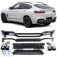 image-37-Heckdiffusor Leistungsumrüstung + Schwarze Endrohre geeignet für BMW X4 G02 18-21