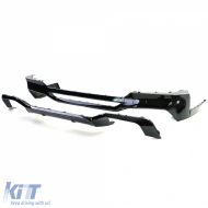 Heckdiffusor Leistungsumrüstung + Schwarze Endrohre geeignet für BMW X4 G02 18-21-image-6192510