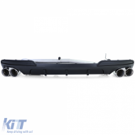 Heckdiffusor matt + Duplex-Auspuffanlage geeignet für BMW F10 F11 520 525 528 530-image-6192453