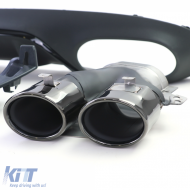 Heckdiffusor mit Sportlook-Auspuffendrohren, geeignet für Mercedes E Coupe C238 mit A Designlinie-image-6205176