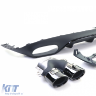 Heckdiffusor mit Sportlook-Auspuffendrohren, geeignet für Mercedes E Coupe C238 mit A Designlinie-image-6205177