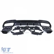 Heckdiffusor mit verchromten Endrohren, geeignet für Mercedes E-Klasse W212 13-16 mit A Designlinie-image-6196534