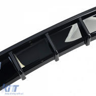 Heckdiffusor Performance glänzend schwarz geeignet für BMW 6er F12 F13 F06 640d 640i-image-6200374
