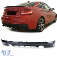 image-36-Heckdiffusor Performance schwarz glänzend geeignet für 2er BMW F22 F23 228i M235i