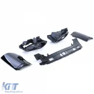 Heckdiffusor schwarz glänzend + doppelte verchromte Endrohre, geeignet für Mercedes CLA C118 X118-image-6257378