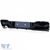 Heckdiffusor schwarz glänzend geeignet für BMW 1er F20 F21 114 116 118 120 2011-2015-image-6204669