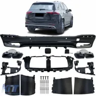 image-43-Heckdiffusor + schwarze Endrohre geeignet für Mercedes GLE W167 GLS X167 A Design-Line