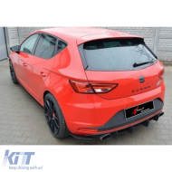 image-53-Heckdiffusor Splitter Leon Mk3 Max matt schwarz ABS Kunststoff / 2012-2016
