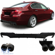 image-74-Heckdiffusor-Umbau + Carbon-Endrohre geeignet für BMW F10 F11 520 523 525 528 530