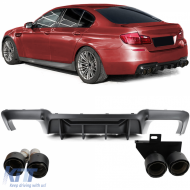 image-9-Heckdiffusor-Umbau + Carbon-Endrohre geeignet für BMW F10 F11 520 523 525 528 530