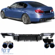 image-31-Heckdiffusor-Umbau + Titan-Endrohre geeignet für BMW F10 F11 520 523 525 528 530