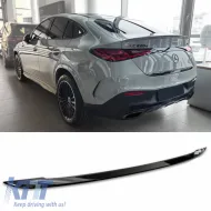 image-22-Heckklappenverkleidung geeignet für Mercedes-Benz GLC C254 Coupe 22+ Schwarzes Spiegel-Edelstahl
