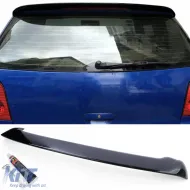 image-24-Heckspoiler Dachspoiler schwarz glänzend geeignet für VW Polo 4 9N 9N3 01-09