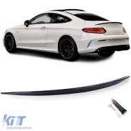 image-66-Heckspoiler Sport Lip Gloss Schwarz mit ABE, geeignet für Mercedes C205 Coupe 2015-2022