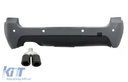 image-29-Heckstoßstange Auspuff Tipp Kohlenstoff für BMW 5 E61 03-07 M-Technik M-Tech Sport Look