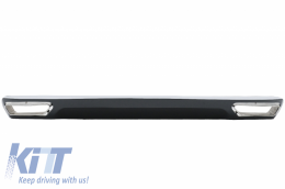 Heckstoßstange Diffusor für Audi A6 4G 10-14 Auspuffspitzen Facelift W12 Design-image-6003538