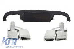 image-68-Heckstoßstange Diffusor für Mercedes S-Klasse W221 05-13 Auspuff