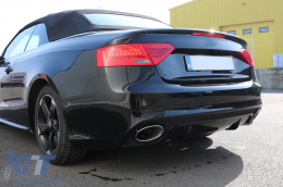 Heckstoßstange für Audi A5 S5 8T Coupe Cabrio 2007-2015 RS5 Look Diffusor & Tipps-image-6079301