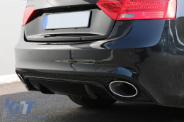 Heckstoßstange für Audi A5 S5 8T Coupe Cabrio 2007-2015 RS5 Look Diffusor & Tipps-image-6079303