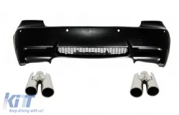 image-26-Heckstoßstange für BMW 3er E92 E93 06-10 Auspuffspitzen M3 Design