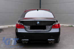 Heckstoßstange für BMW 5er E60 03-07 M5 Look PDC Double Outlet Air Diffusor-image-5991634
