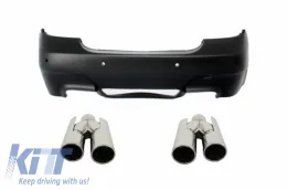 image-63-Heckstoßstange für BMW 5er E60 03-07 PDC Auspuffspitzen M5 Design