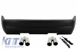 image-65-Heckstoßstange für BMW E46 98-05 3er Diffusor M3 CSL Look Auspuffendrohre