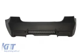 image-59-Heckstoßstange für BMW E90 3er 04-11 Mittelschalldämpfer M3 Design ohne PDC