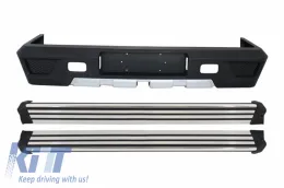 image-2-Heckstoßstange mit Trittbretter für Mercedes G-Klasse W463 1989-2017 G63 G65 Look