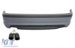 image-72-Heckstoßstange Schalldämpfer Tipp Kohlenstoff 5,8 cm Links für BMW 3 E46 4D 98-04 M-Technik Look