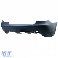 Heckstoßstange Sport + Heckdiffusor glänzend geeignet für BMW E60 Limousine 03-07-image-6264032