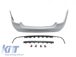 image-75-Heckstoßstange Typ E63 geeignet für Mercedes E-Klasse W212 Limousine 2009-2013 mit PDC/2 Diffusor/2 Auspuffendrohre -oo--oo-