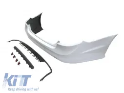 Heckstoßstange Typ E63 geeignet für Mercedes E-Klasse W212 Limousine 2009-2013 mit PDC/2 Diffusor/2 Auspuffendrohre -oo--oo--image-6132382