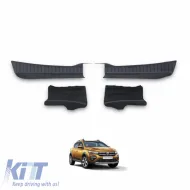 image-1-Heckstoßstangen-Schutz im Kofferraum geeignet für Dacia Sandero 2021+ aus ABS-Kunststoff Set 4 Stück