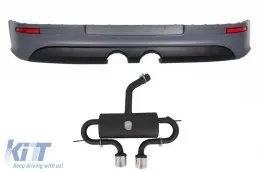 image-58-Heckstoßstangenverlängerung & Abgassystem Catback für VW Golf 5 V 2003-2007 R32 Look