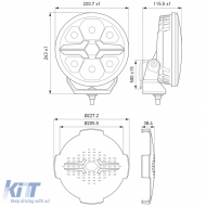 HELLA VALUEFIT Schwarze Blade LED Zusatzfernlichtscheinwerfer 9˝ rund ohne Zulassung-image-6206888