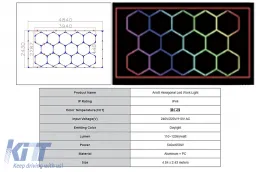 image-28-Hexagon HoneyComb Ceiling LED Light System 4.84 x 2.43m RGB Light