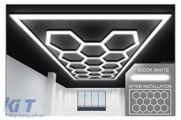 Hexagon HoneyComb Ceiling Light System  3.94 x 2.29 m Dimmable Light-image-6114067