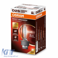 HID Xenon Bulb D2S 4500k 85Volt 35Watt Xenarc Night Braker Laser +220% Next Generation Osram 66240XN2 1pc