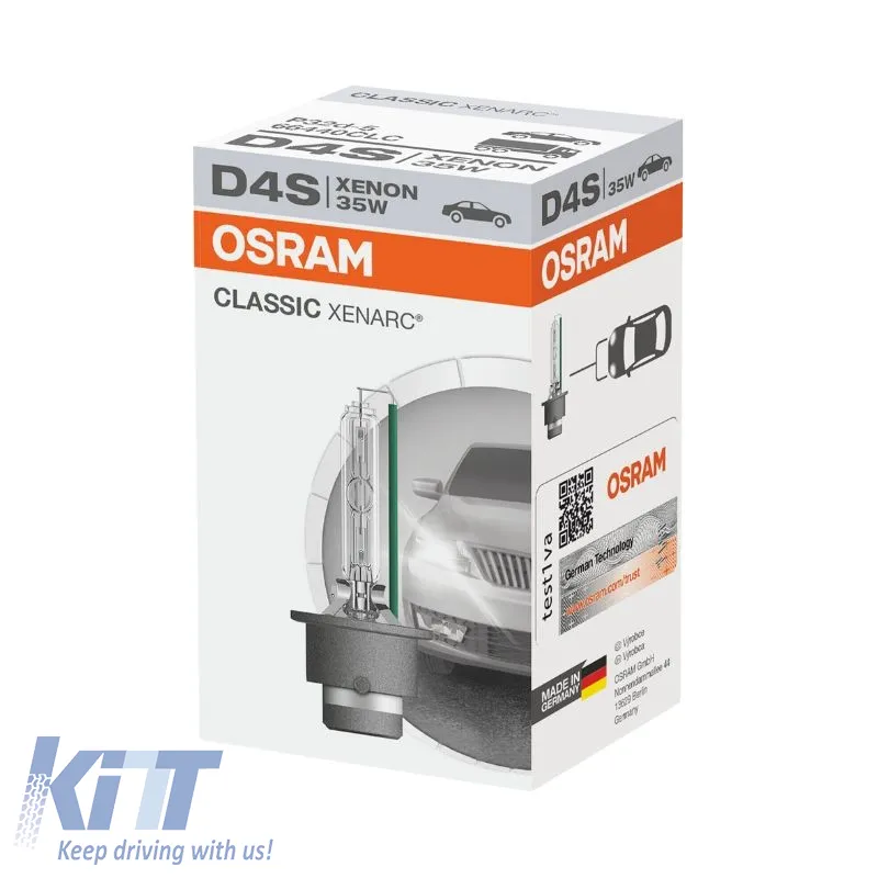 HID Xenon Bulb D4S Ρ32D-5 4150k 42Volt 35Watt Classic Xenarc Osram 66440CLC 1pc